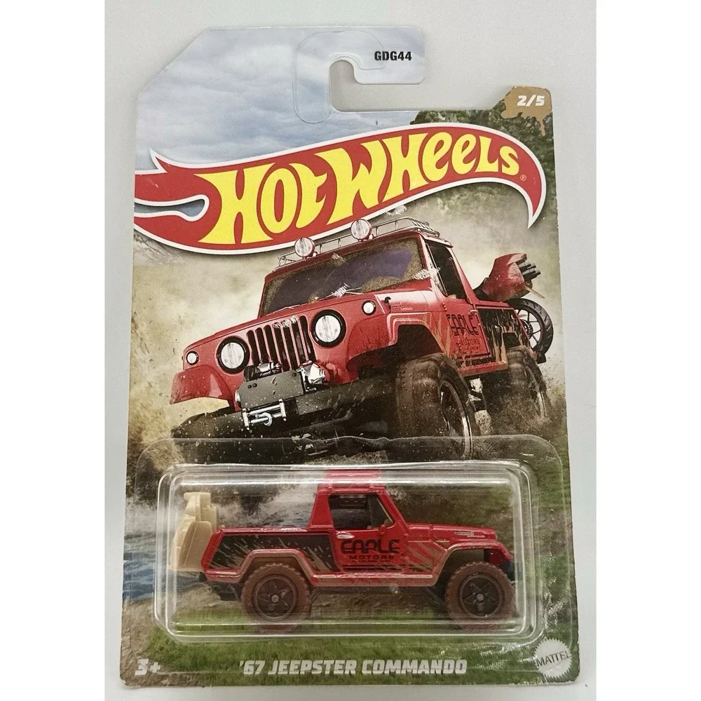 Hot Wheels Mud Runners Set 5 Unimog Land Cruiser Defender Jeepster Olds 442 1:64